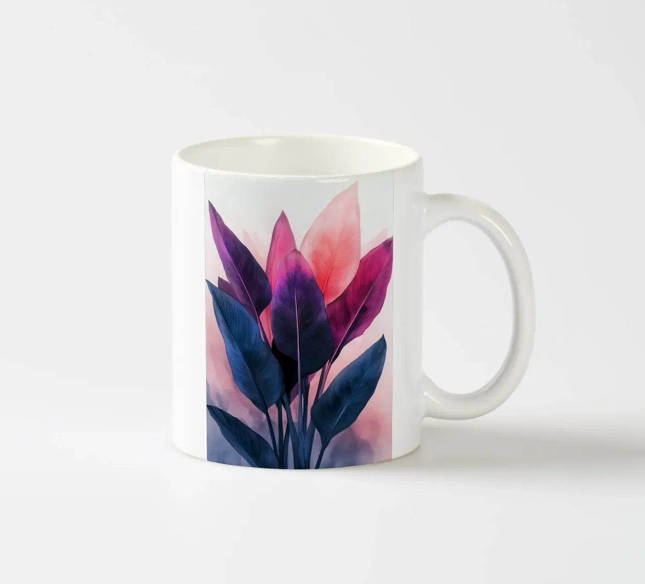 Pastel banana leaves tazza in ceramica da Justyna Jaszke JBJart