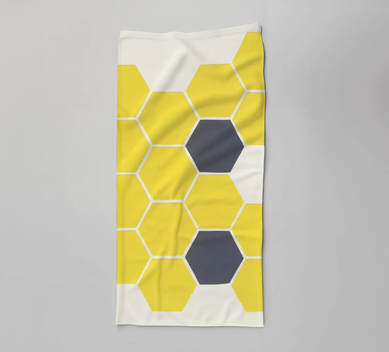 Nid d'abeilles jaune serviette de bain de Cassia Beck Collage