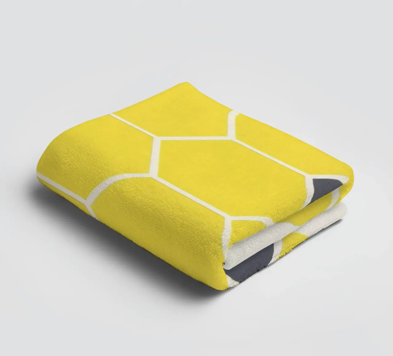 Nid d'abeilles jaune serviette de bain de Cassia Beck Collage