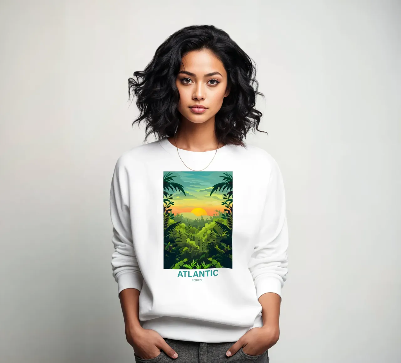 Atlantic Forest sweatshirt by Wanderlust Vibes