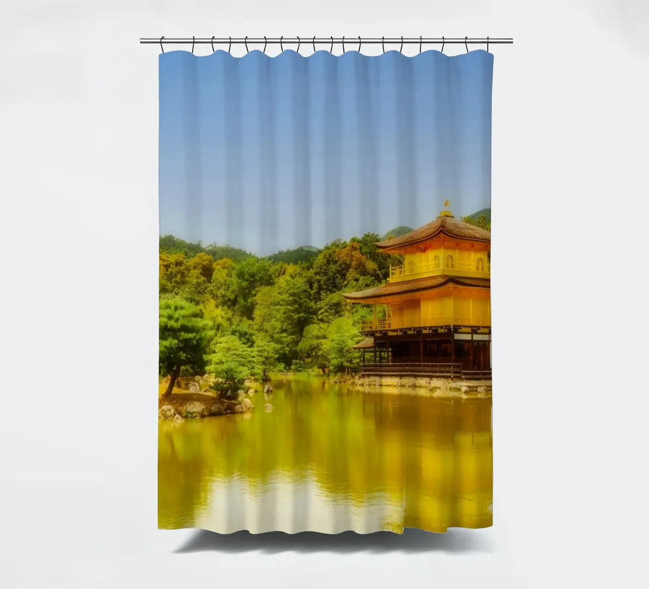 Tempio d'oro in Giappone tenda da doccia da thetraveller