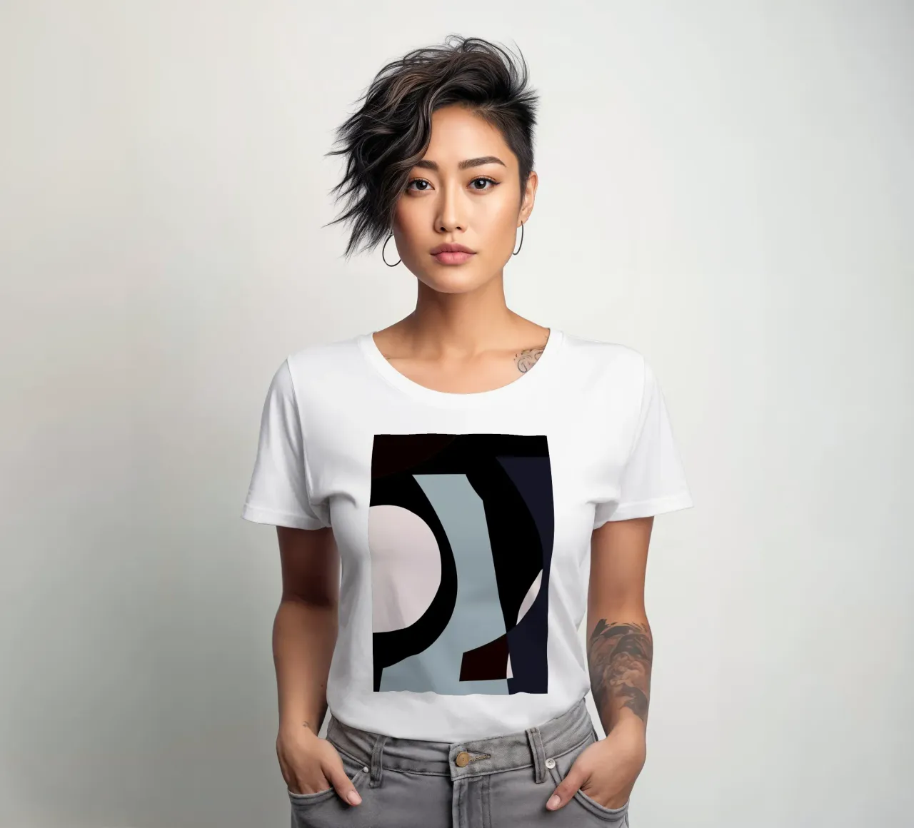 Bloom 5 women's fitted t-shirt by Jonathan Lawes