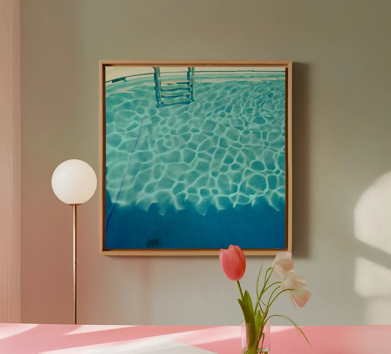 Swimming Pool IX canvas by Cassia Beck Photography