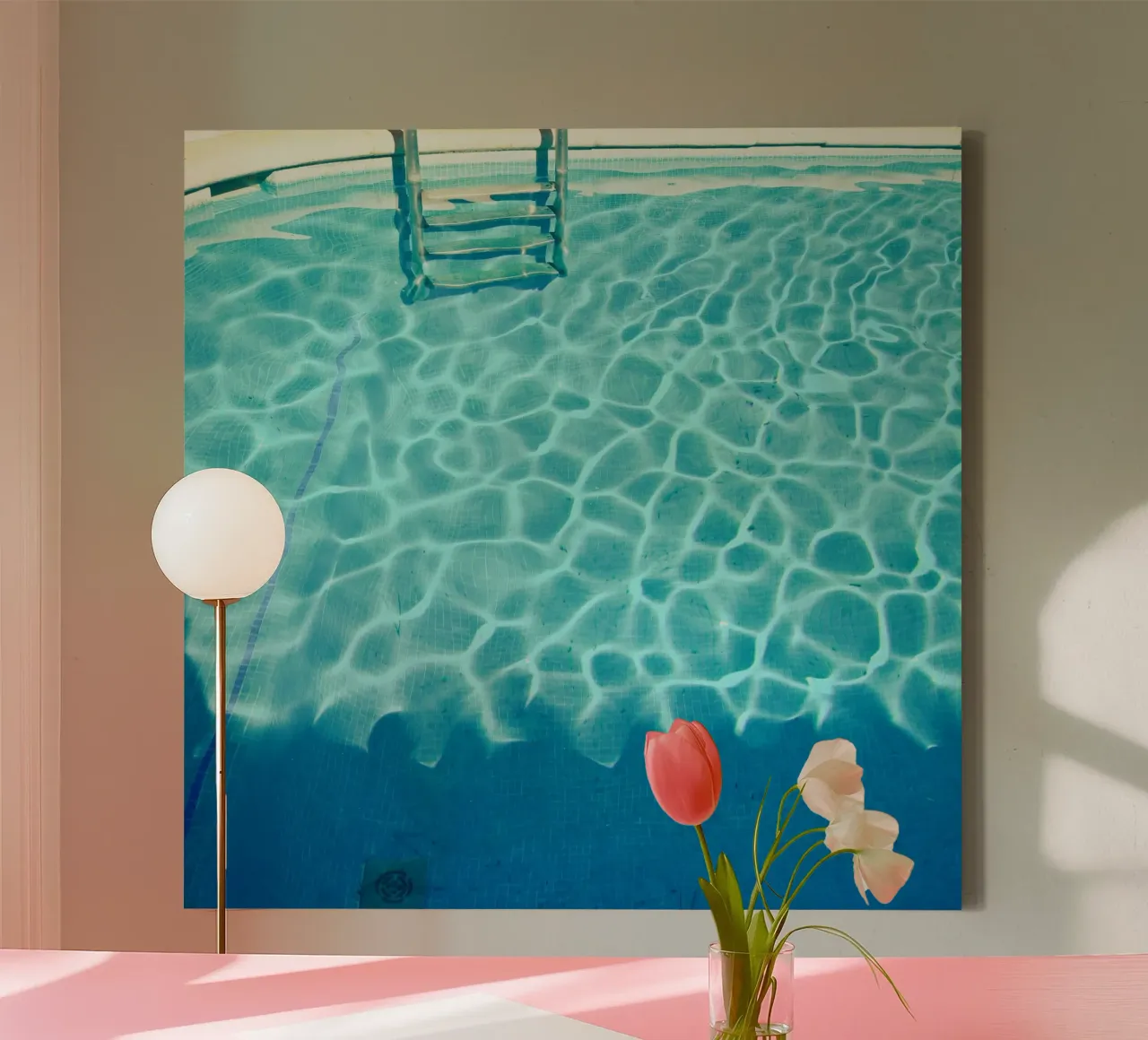 Swimming Pool IX canvas by Cassia Beck Photography