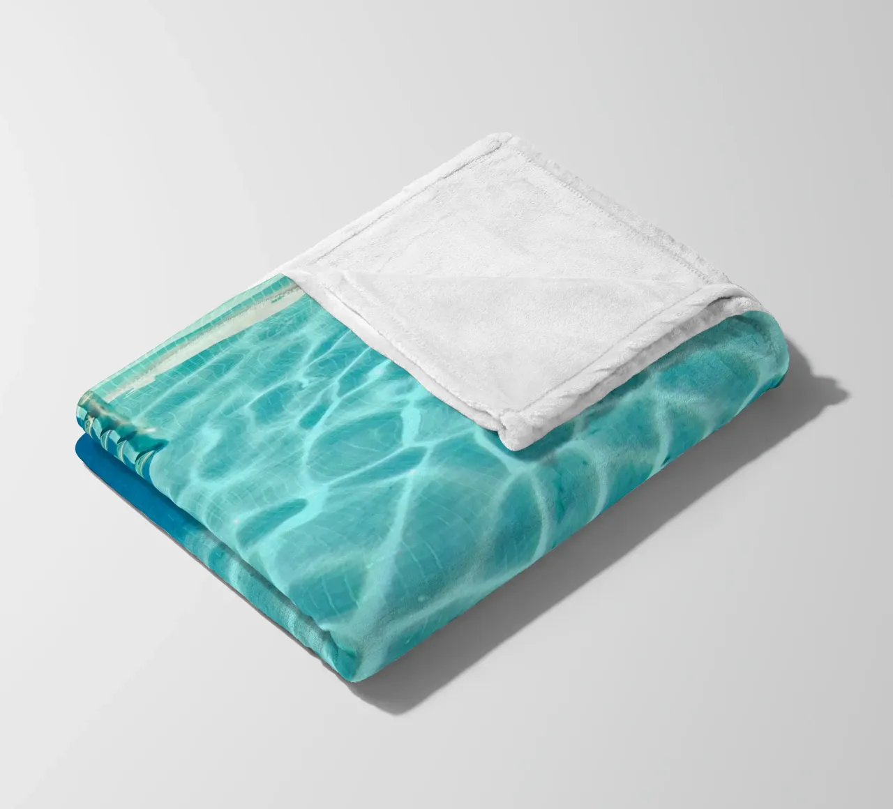 Swimming Pool IX fleece blanket by Cassia Beck Photography