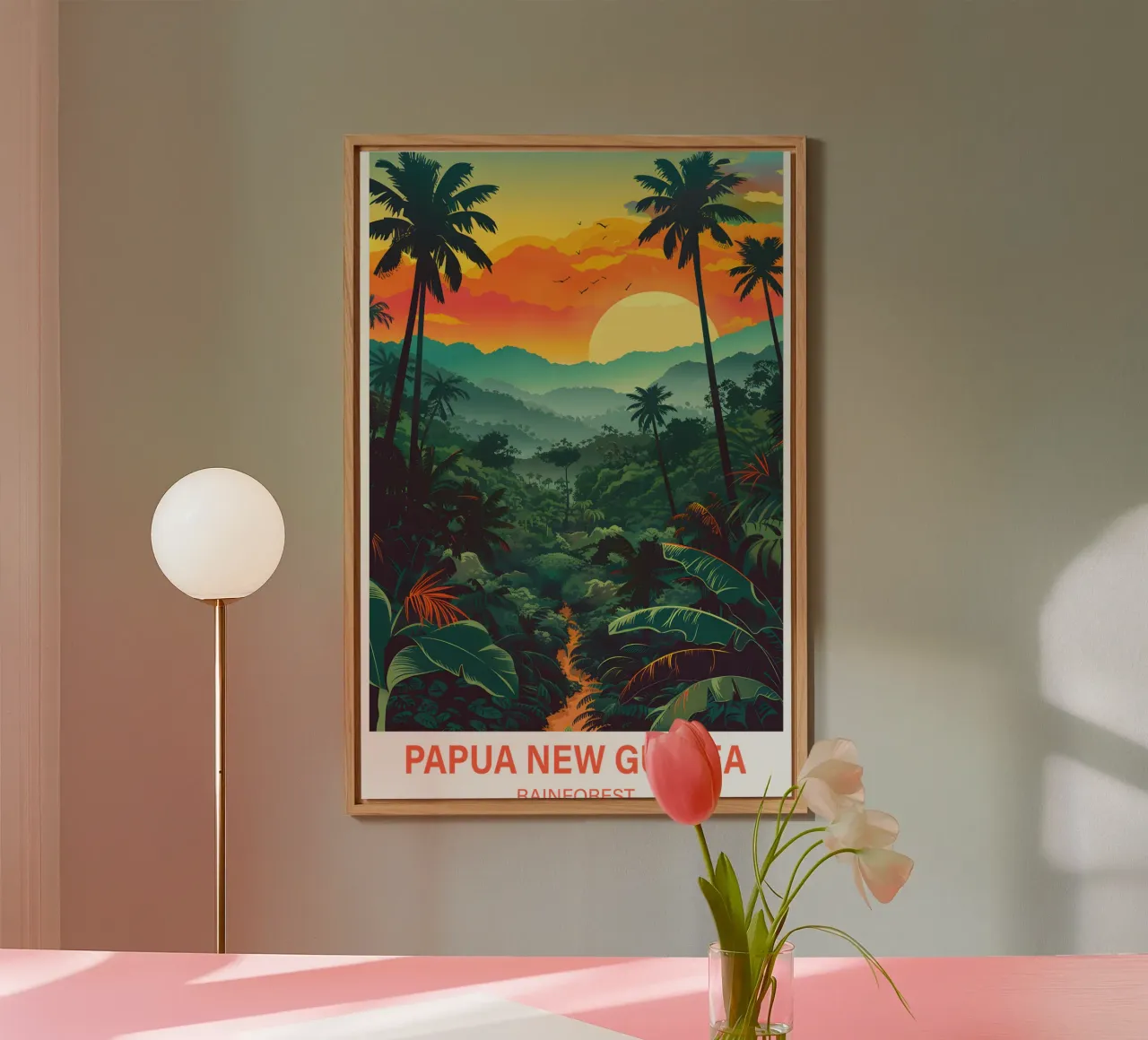 Regenwald in Papua-Neuguinea Alu-Dibond von Wanderlust Vibes