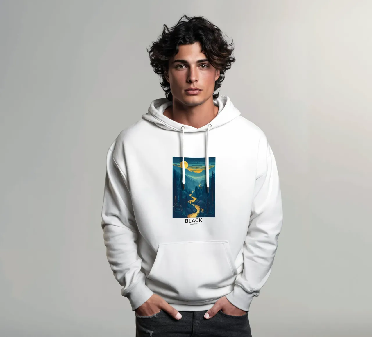 Foresta Nera felpa con cappuccio da Wanderlust Vibes