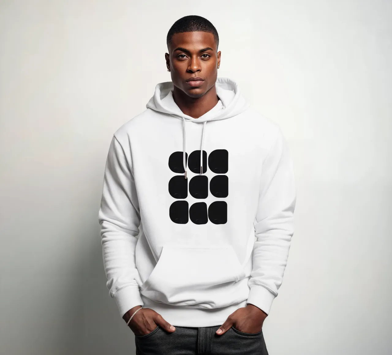 Pietre perfette felpa con cappuccio da Rose Beck Art