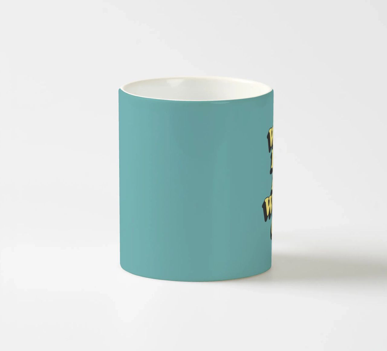 What if it All Works Out Optimistic Uplifting Typography ceramic mug by THE MOTIVATED TYPE