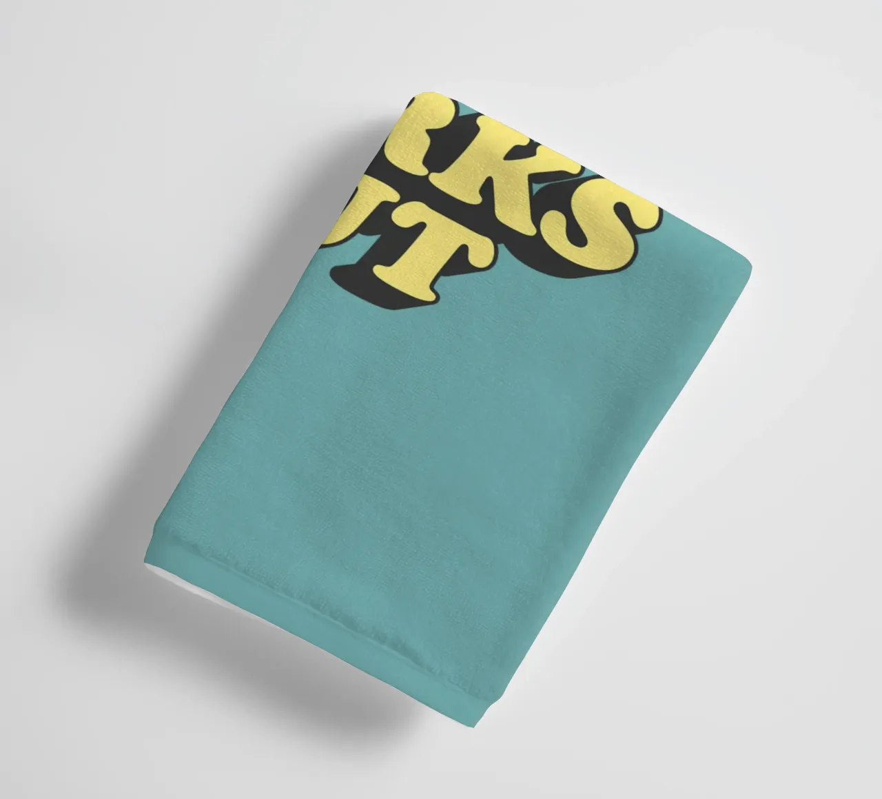 What if it All Works Out Optimistic Uplifting Typography towel by THE MOTIVATED TYPE