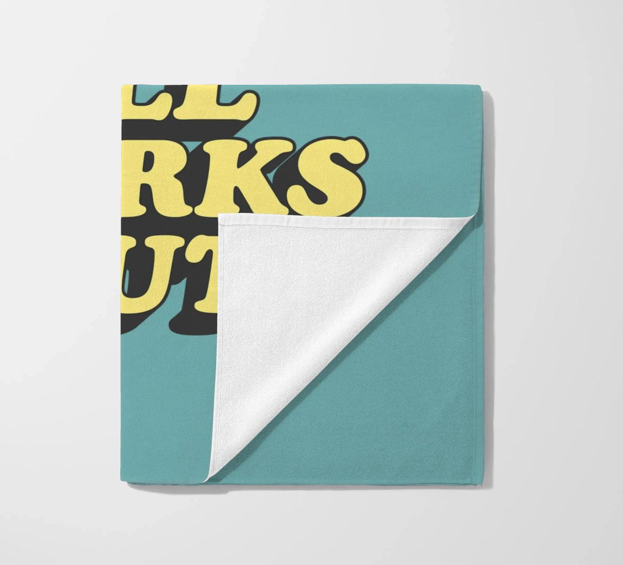 What if it All Works Out Optimistic Uplifting Typography beach towel by THE MOTIVATED TYPE