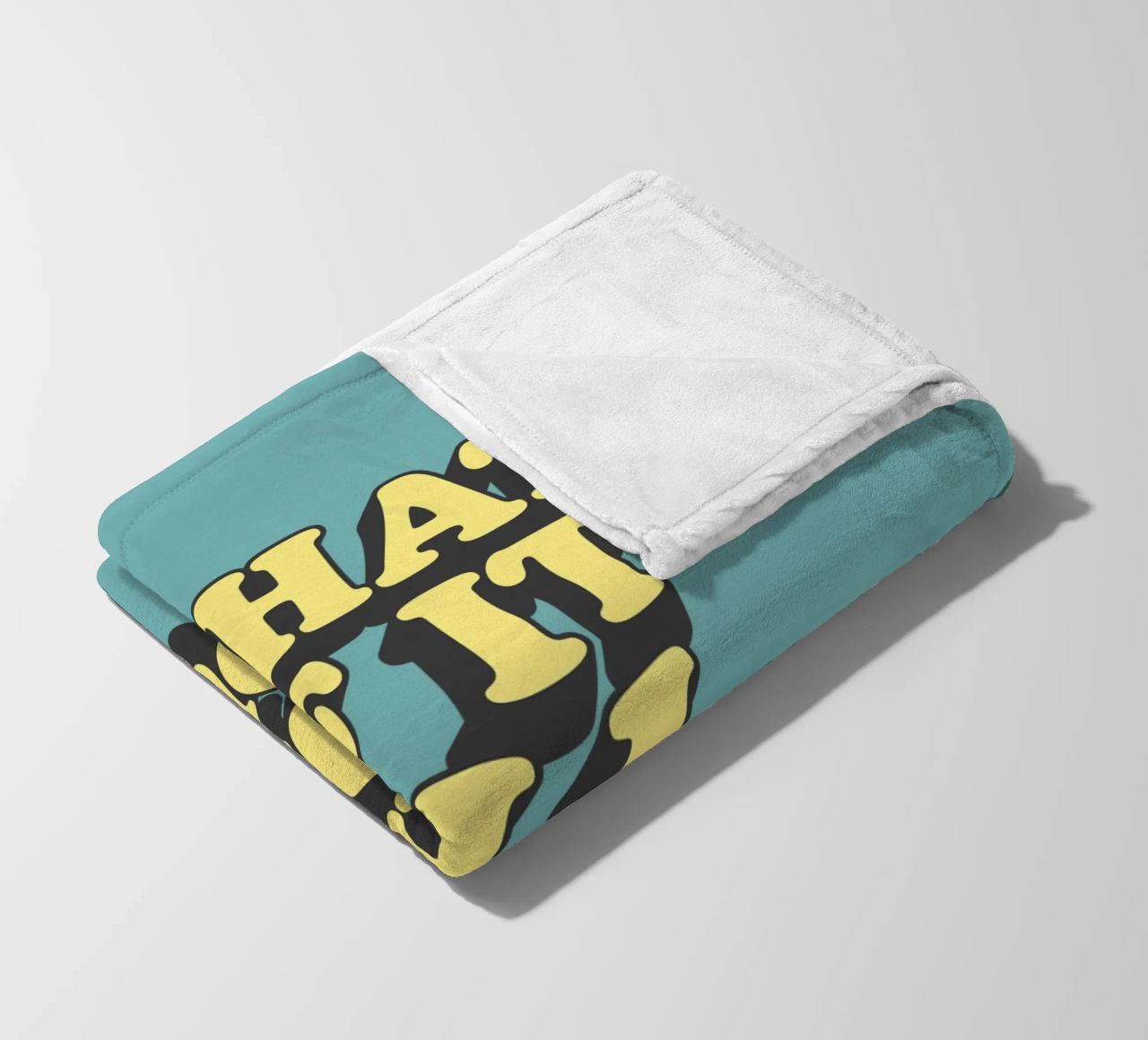 What if it All Works Out Optimistic Uplifting Typography fleece blanket by THE MOTIVATED TYPE