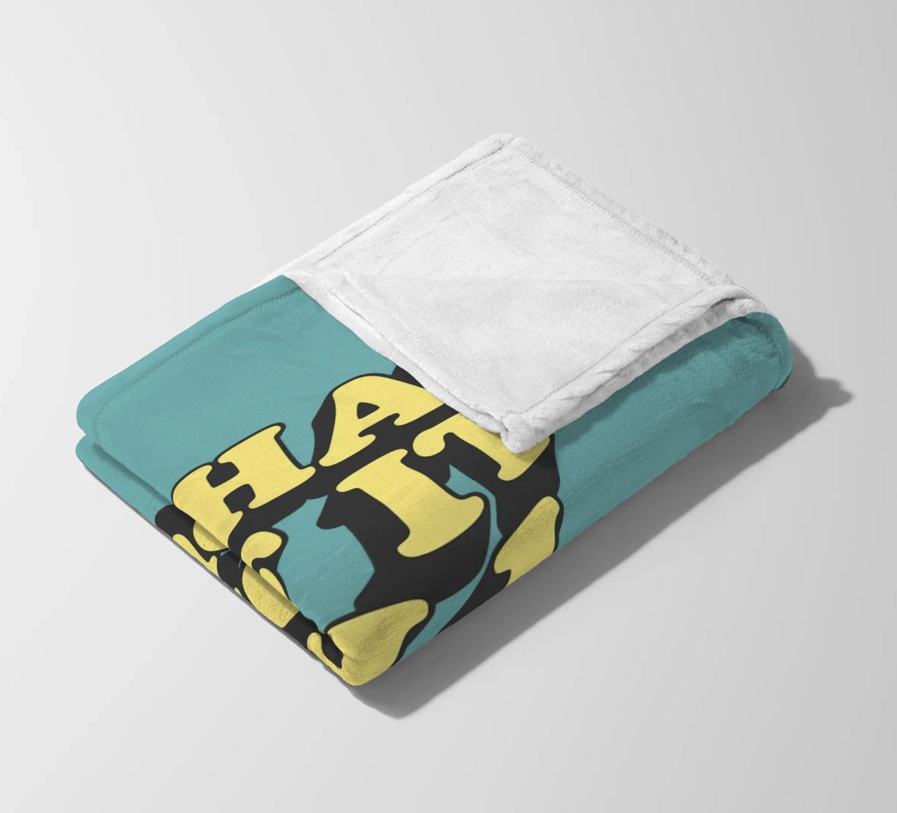 What if it All Works Out Optimistic Uplifting Typography fleece blanket by THE MOTIVATED TYPE