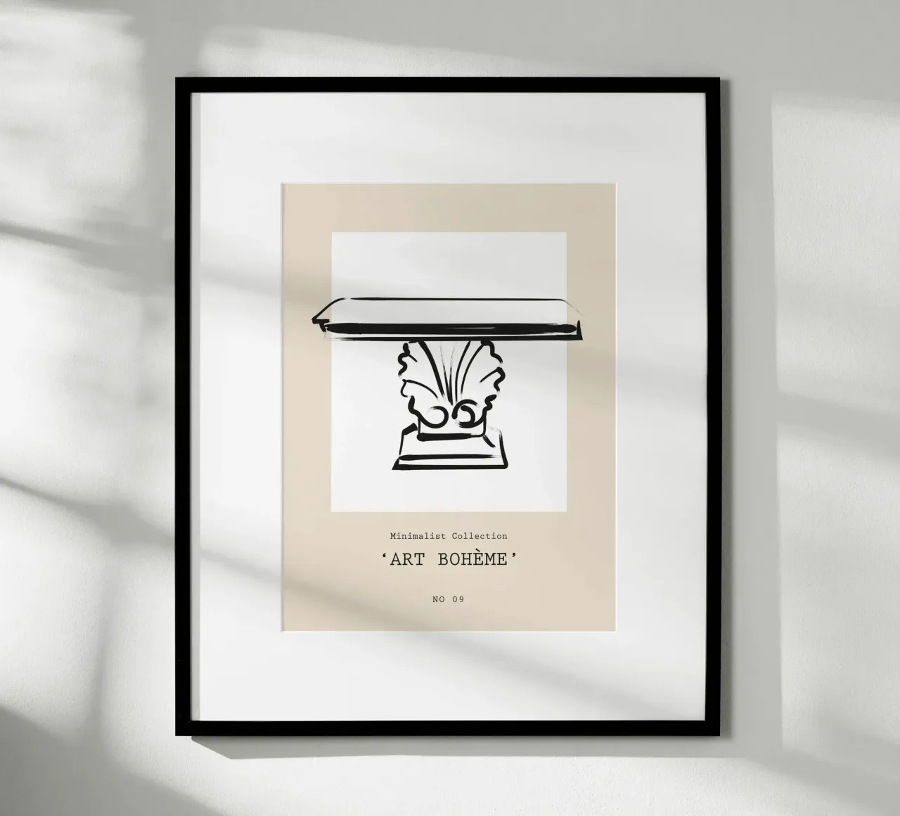 Harmonic Lines No 75 poster con telaio in alluminio da treechild