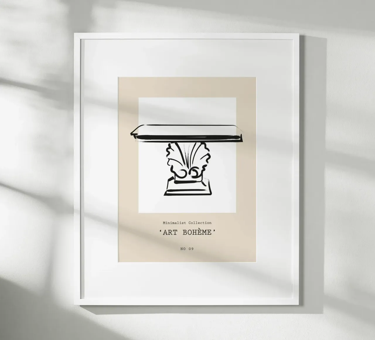 Harmonic Lines No 75 poster con telaio in alluminio da treechild