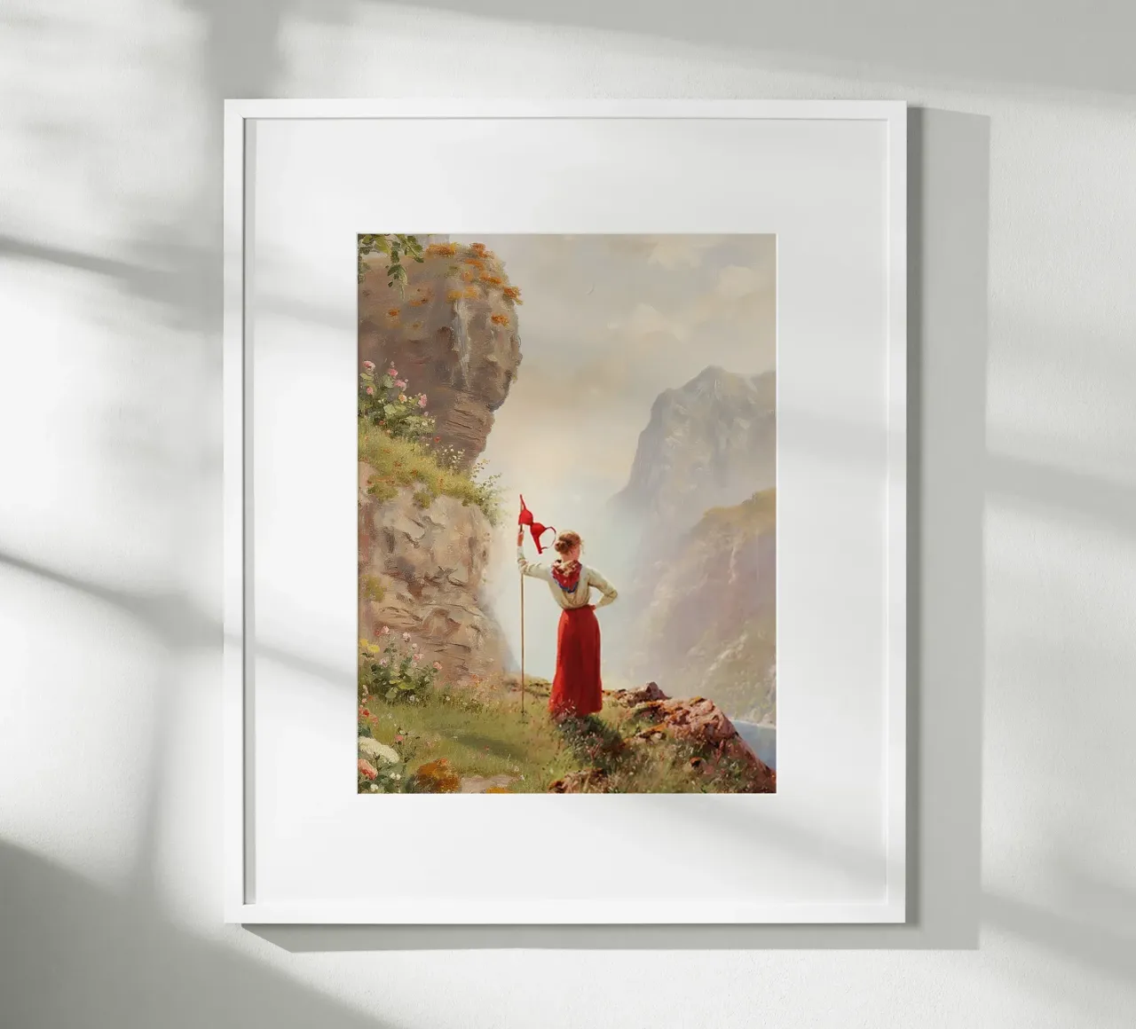 No Bra, No Problem poster con telaio in legno da Attaboy Dsgn