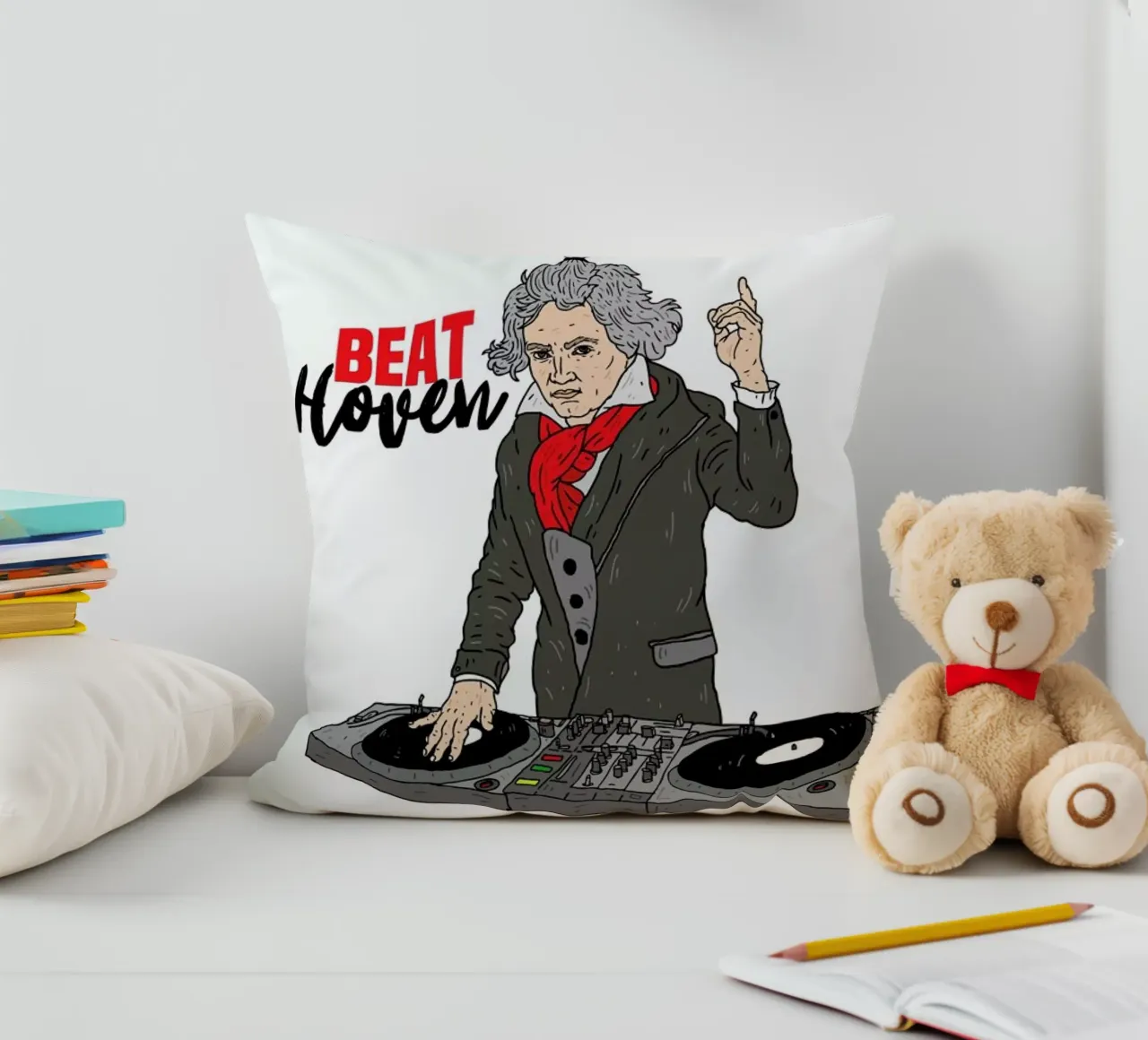 Beathoven cuscino da Nick Cocozza