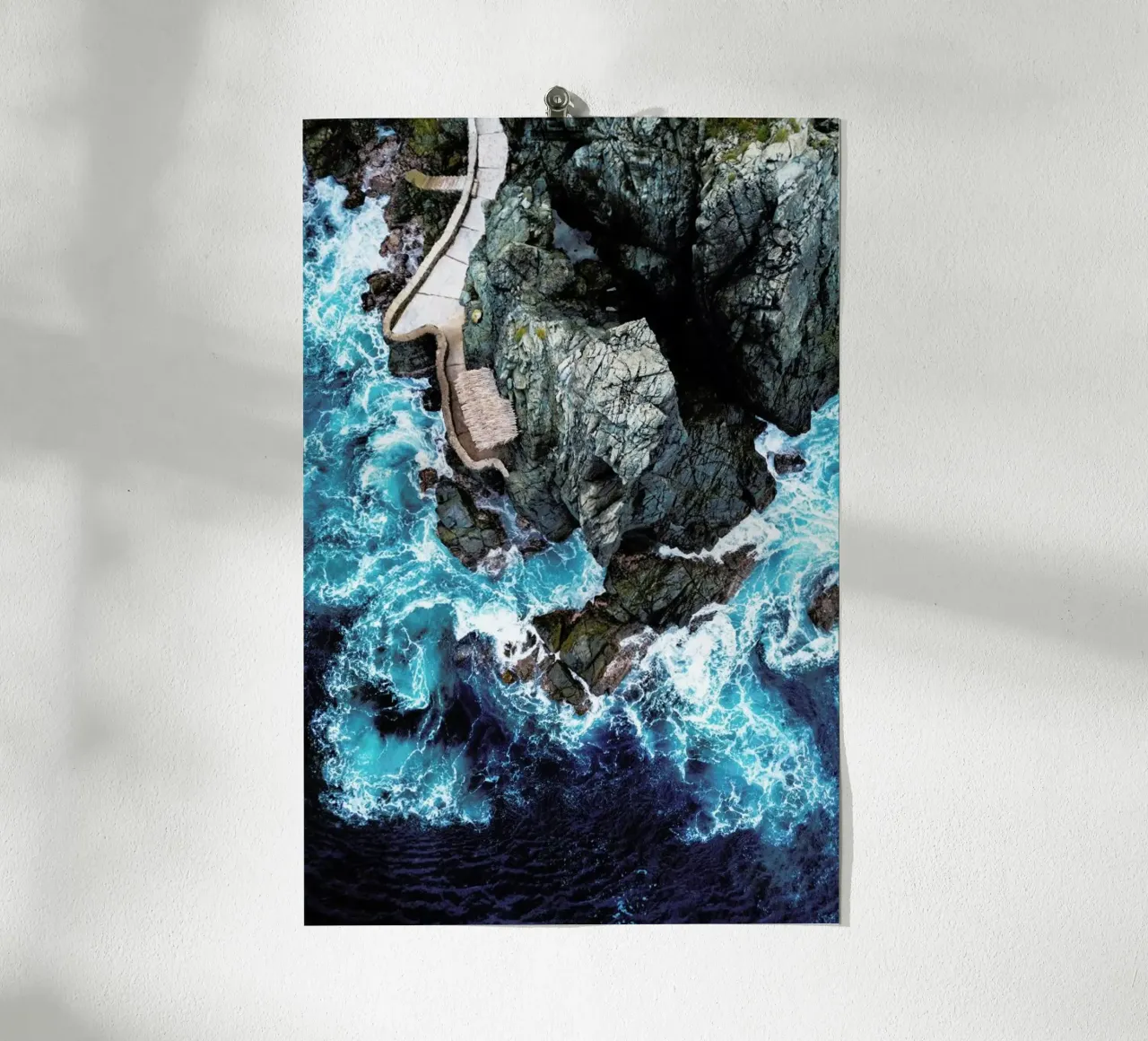 Rock House poster con telaio in alluminio da ROBERTO H