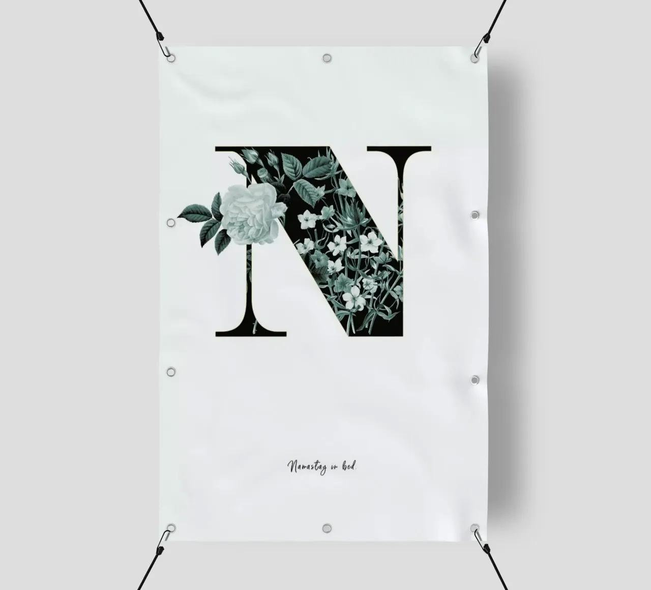 Flower Alphabet - N telo in pvc da Froilein Juno