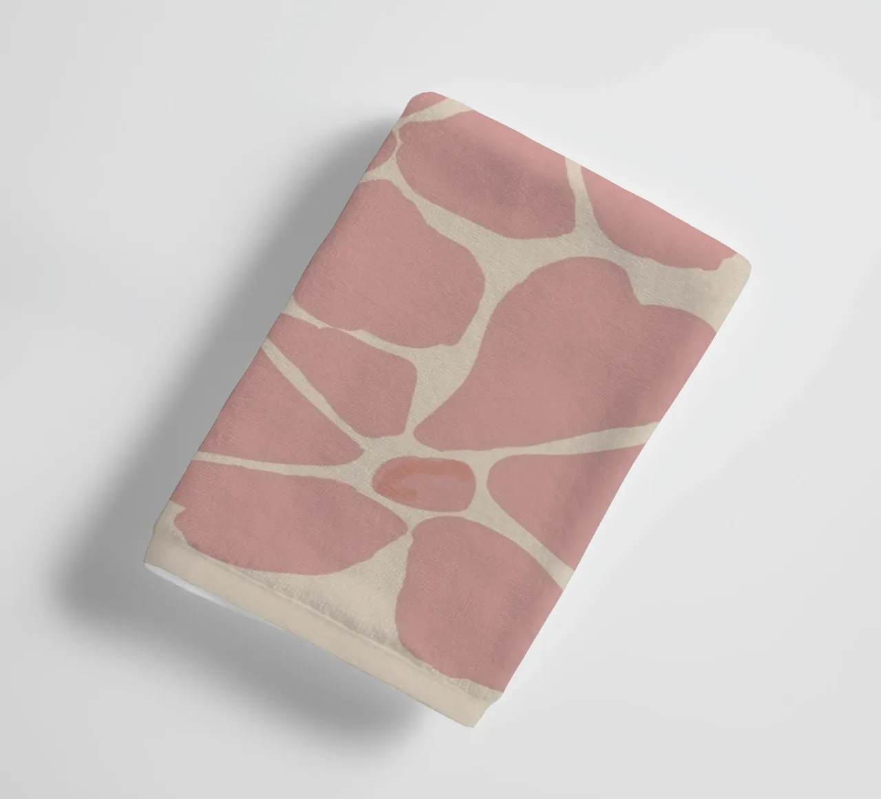 Rosa astratto fiore di ciliegio modello floreale asciugamano da bagno da Melloi Art Print