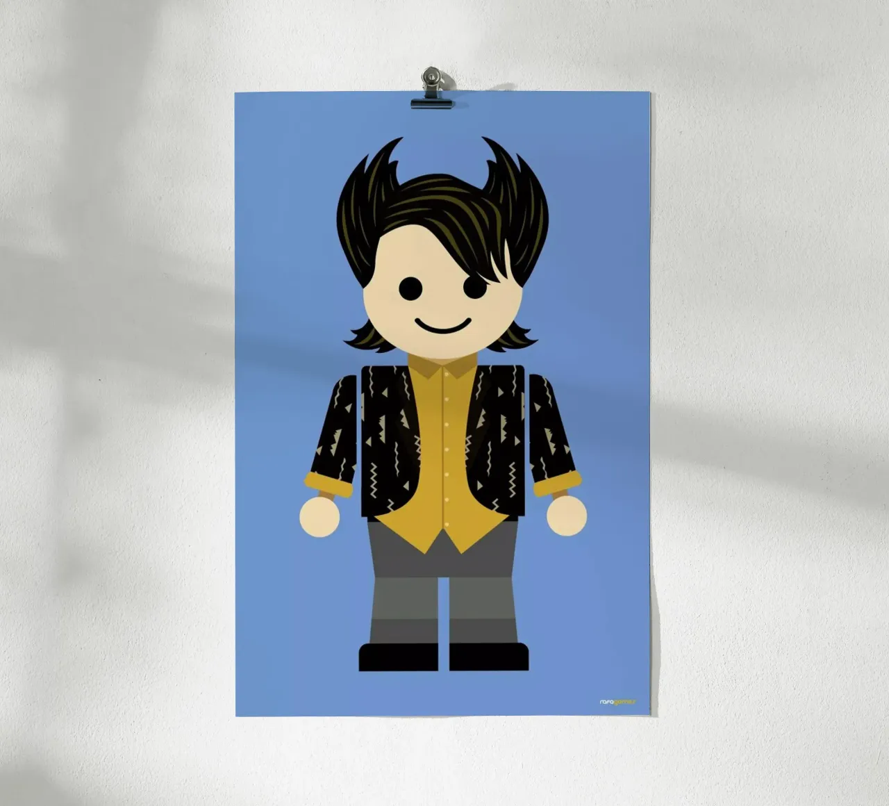 Chandler Bing Toy carta hahnemühle da Rafa Gomes