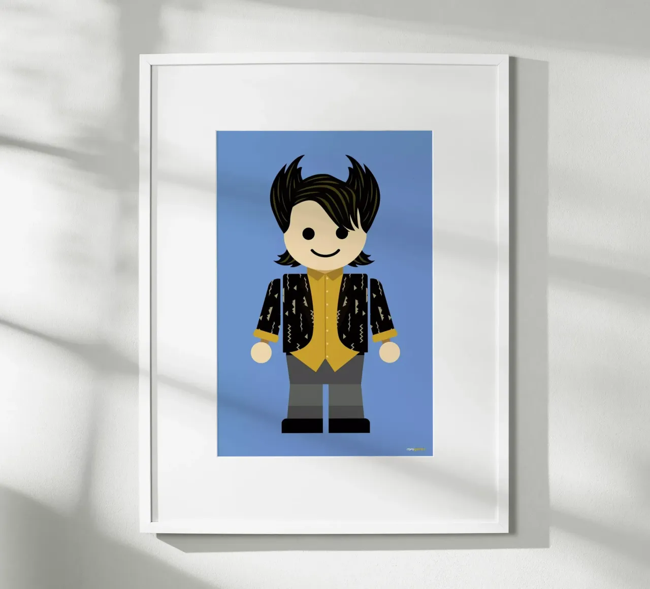 Chandler Bing Toy carta hahnemühle da Rafa Gomes