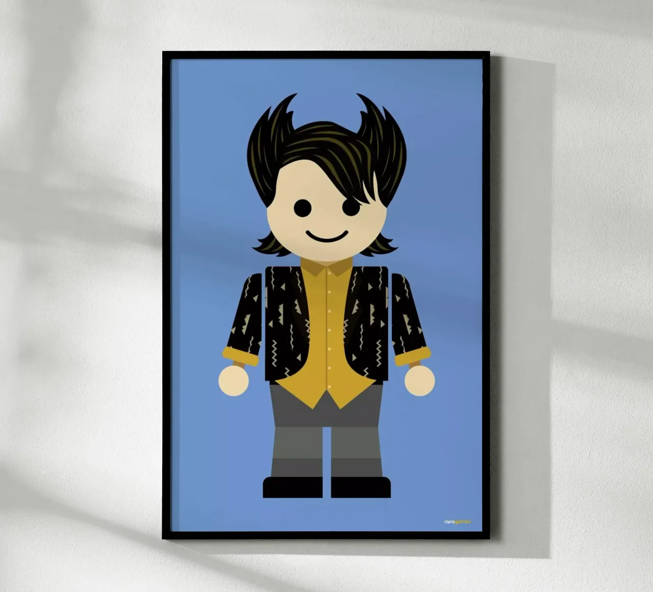 Chandler Bing Toy carta hahnemühle da Rafa Gomes