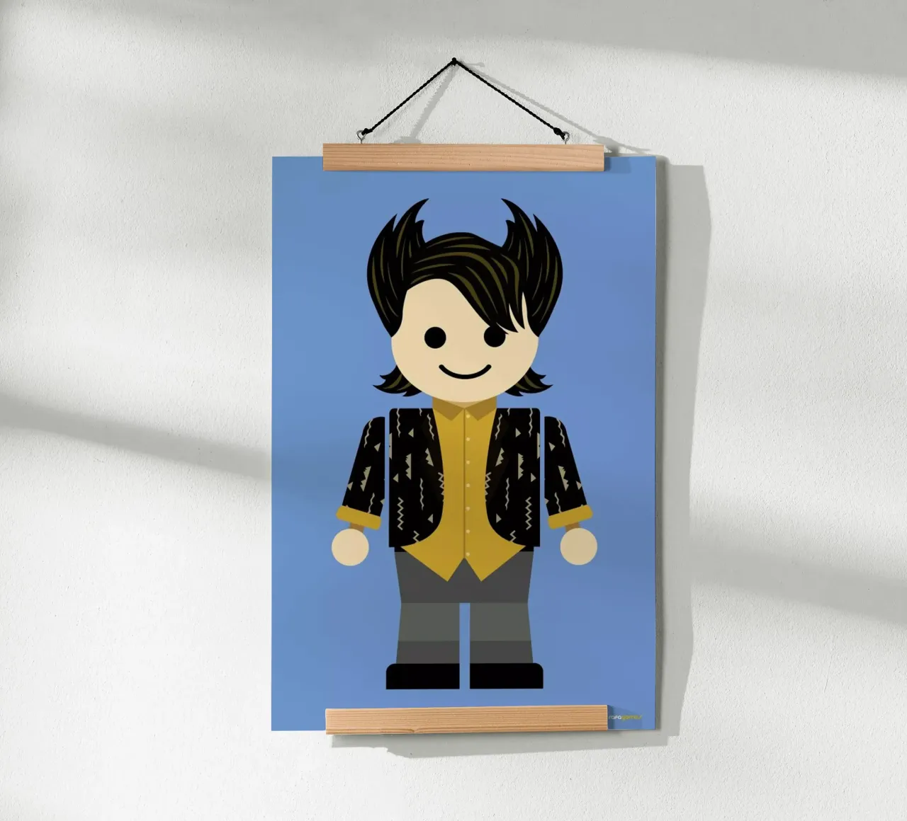 Chandler Bing Toy carta hahnemühle da Rafa Gomes