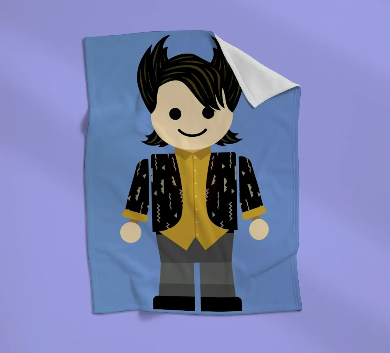 Chandler Bing Toy coperta in pile da Rafa Gomes