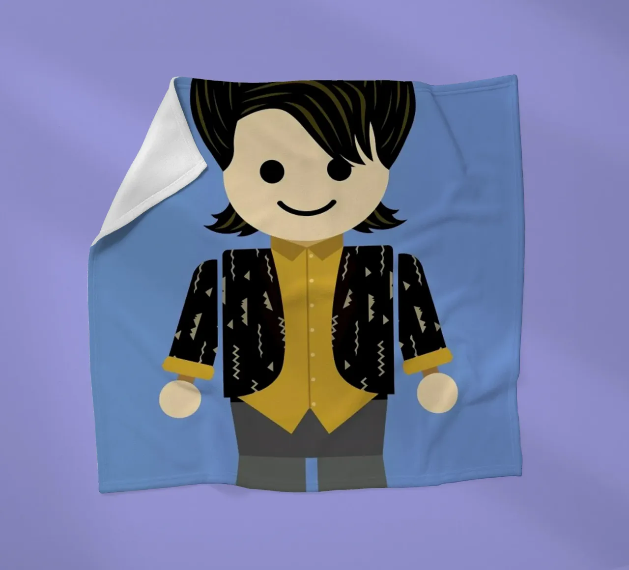 Chandler Bing Toy coperta in pile da Rafa Gomes