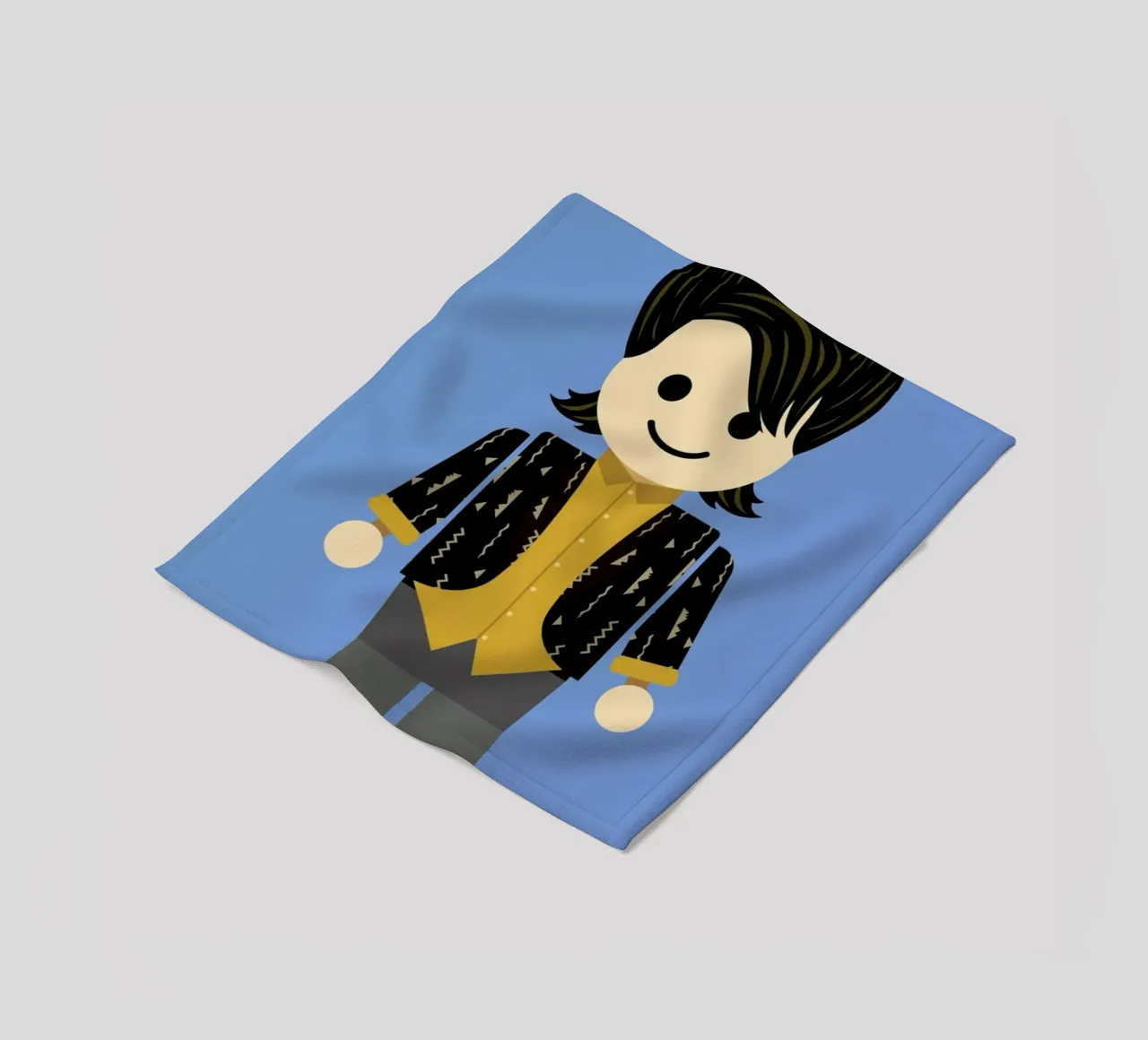 Chandler Bing Toy coperta in pile da Rafa Gomes