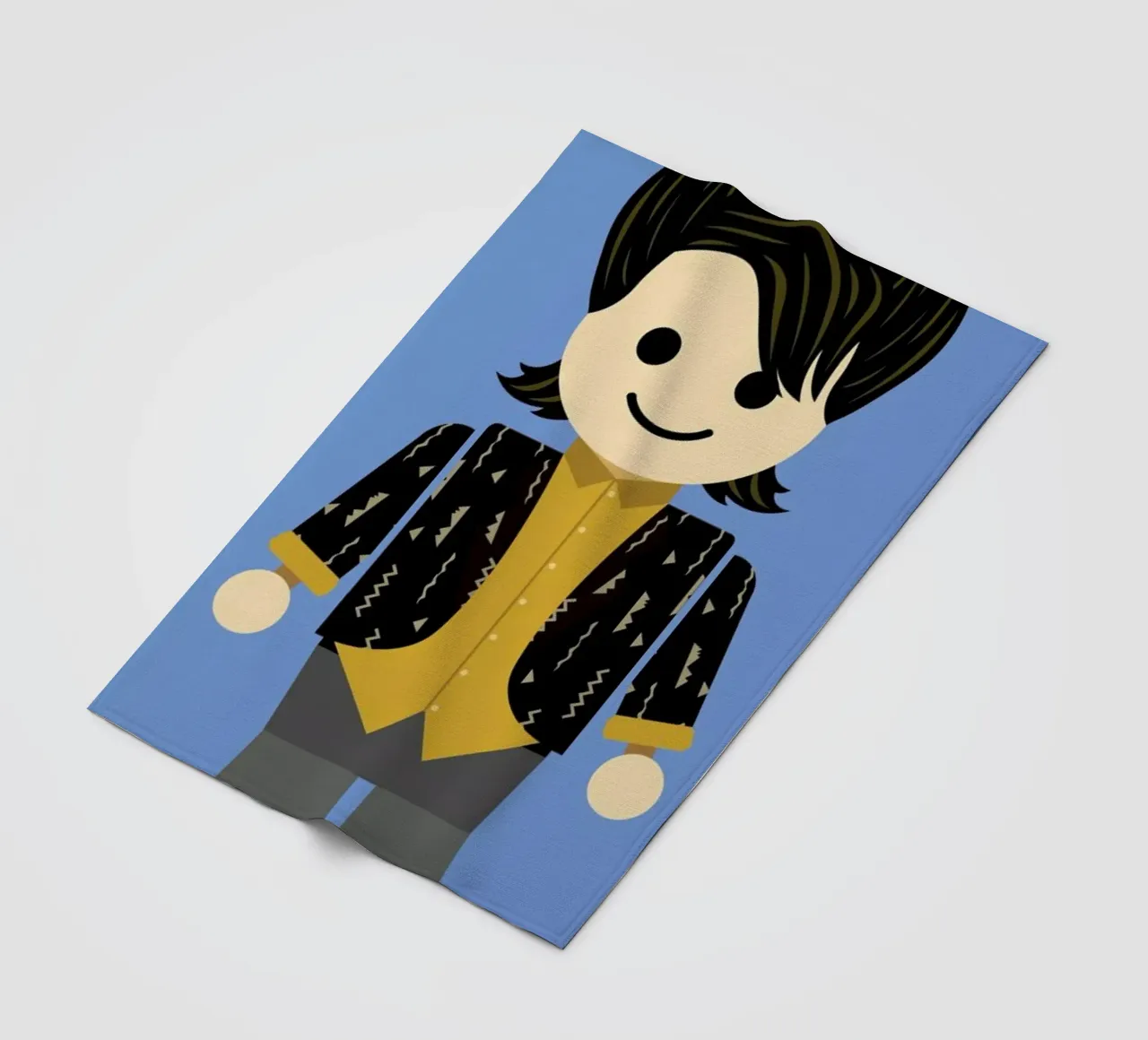 Chandler Bing Toy coperta in pile da Rafa Gomes