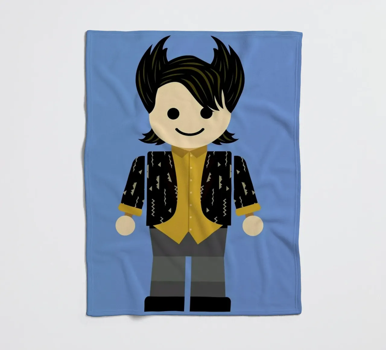 Chandler Bing Toy coperta in pile da Rafa Gomes