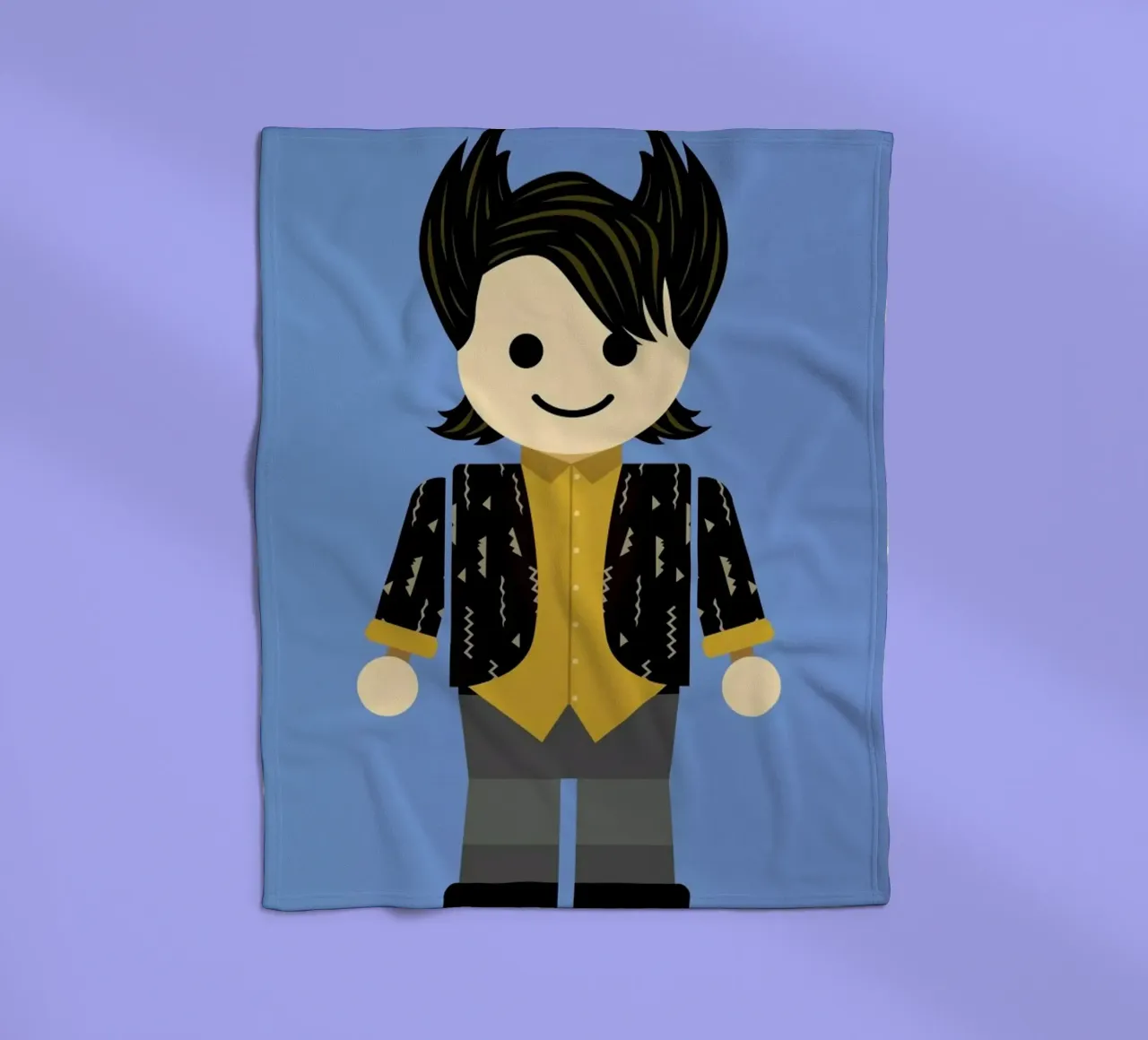 Chandler Bing Toy coperta in pile da Rafa Gomes