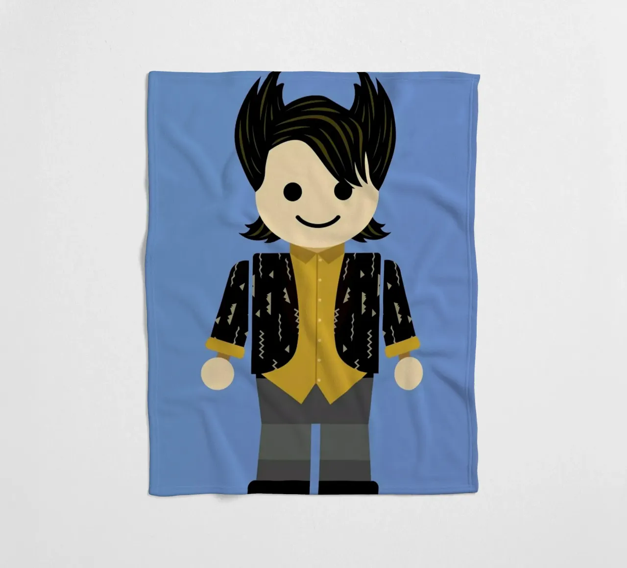 Chandler Bing Toy coperta in pile da Rafa Gomes