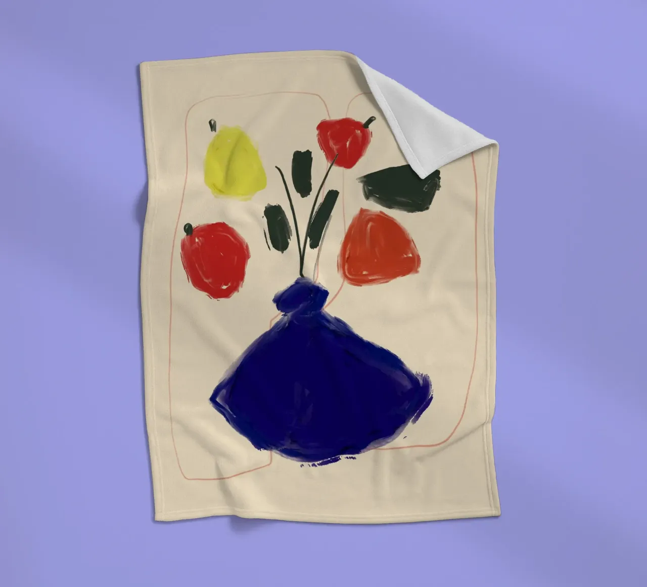 Color Bloom No 04 coperta in pile da treechild