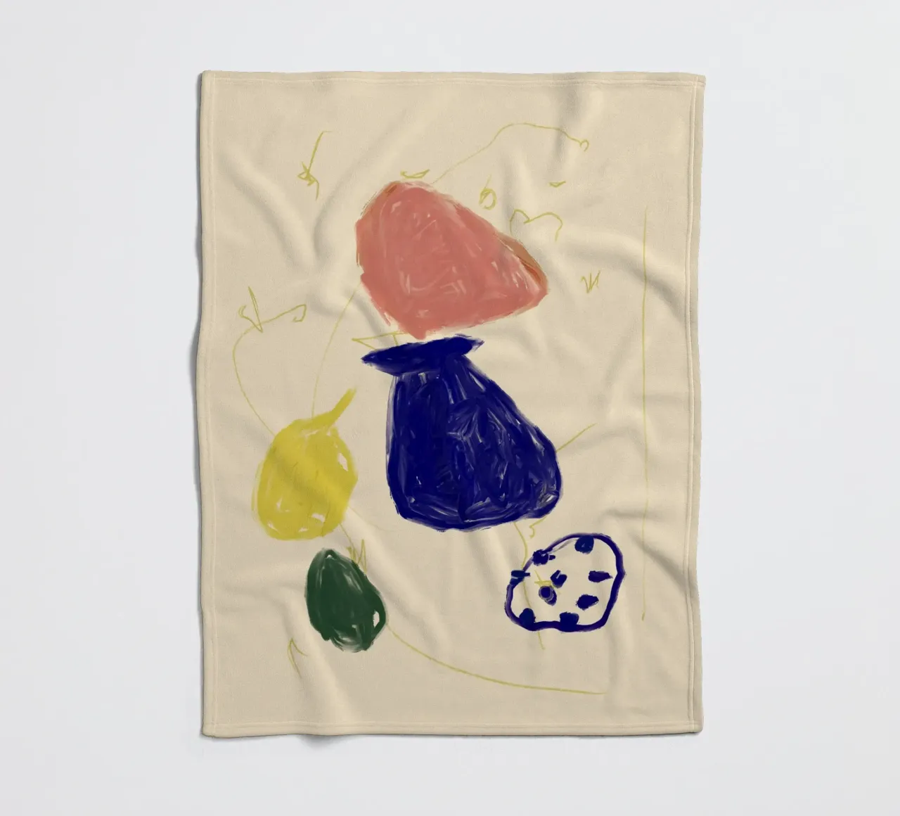 Color Bloom No 05 coperta in pile da treechild