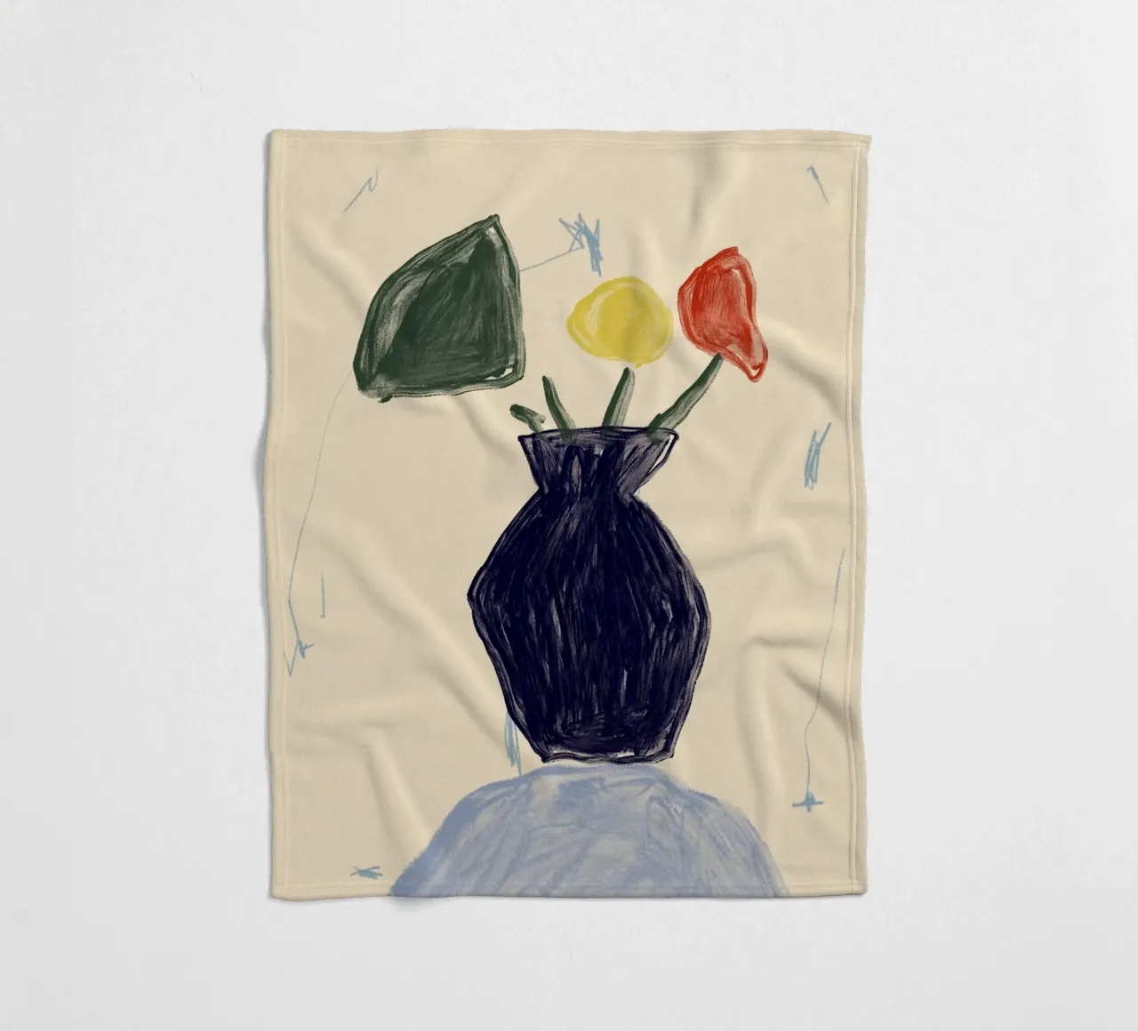 Color Bloom No 07 coperta in pile da treechild