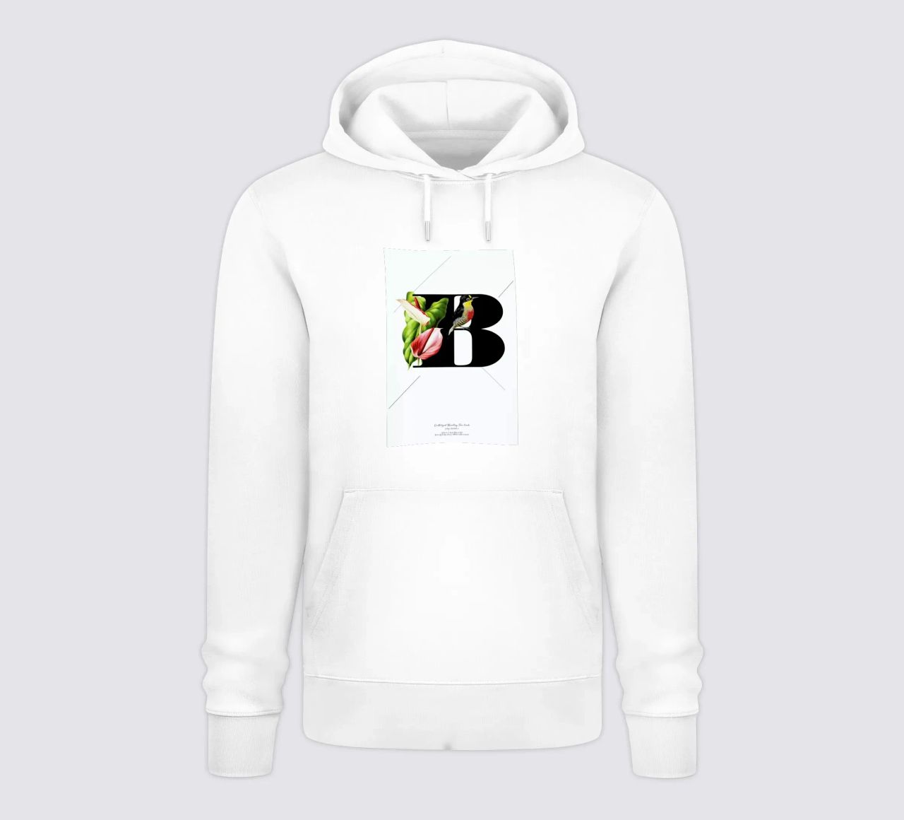 Botanical Alphabet - B felpa con cappuccio da Froilein Juno