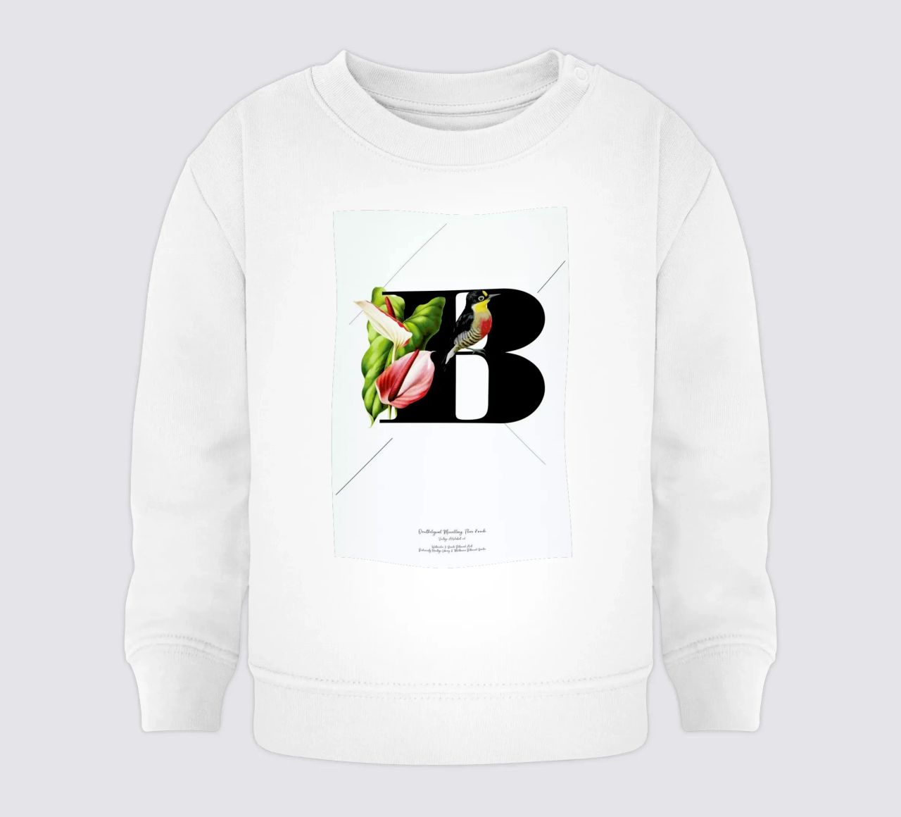 Botanical Alphabet - B felpa neonato da Froilein Juno