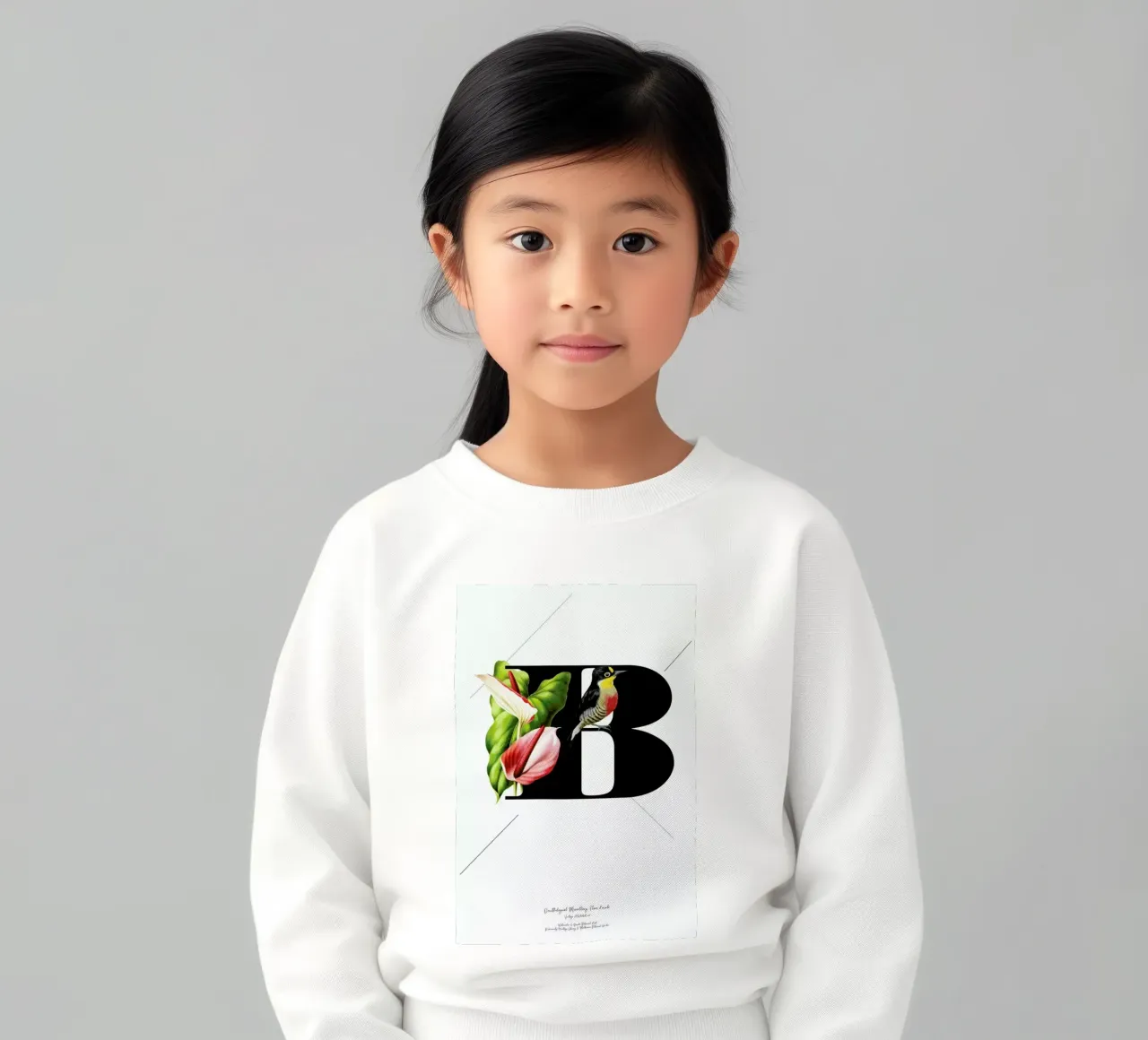 Botanical Alphabet - B felpa bambino da Froilein Juno