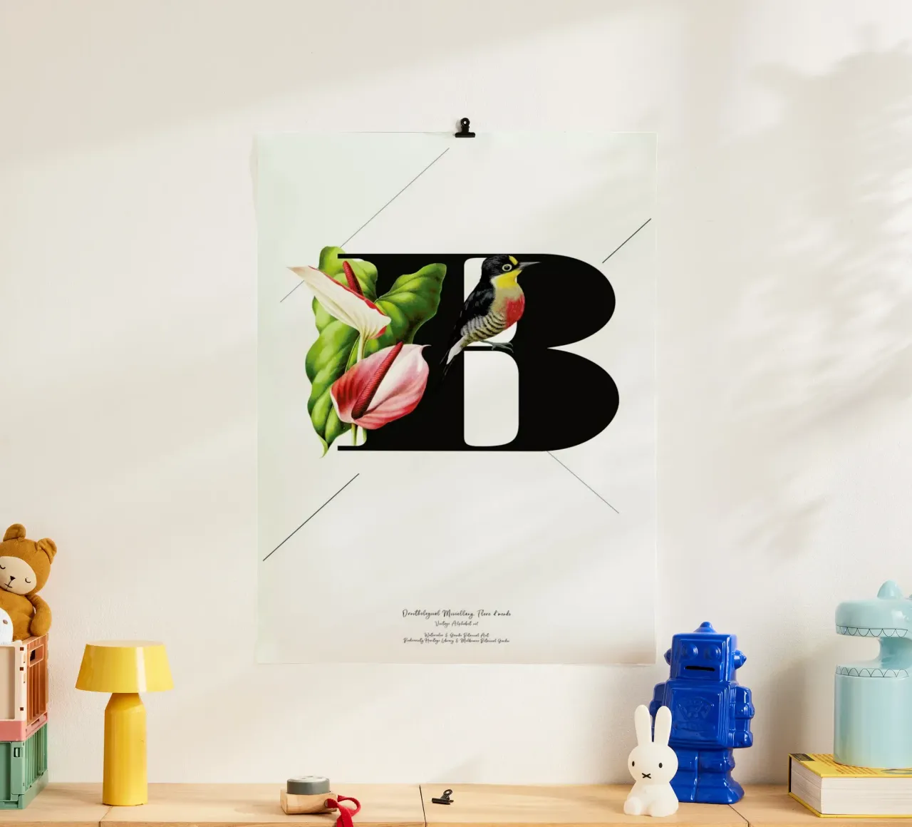 Botanical Alphabet - B carta hahnemühle da Froilein Juno