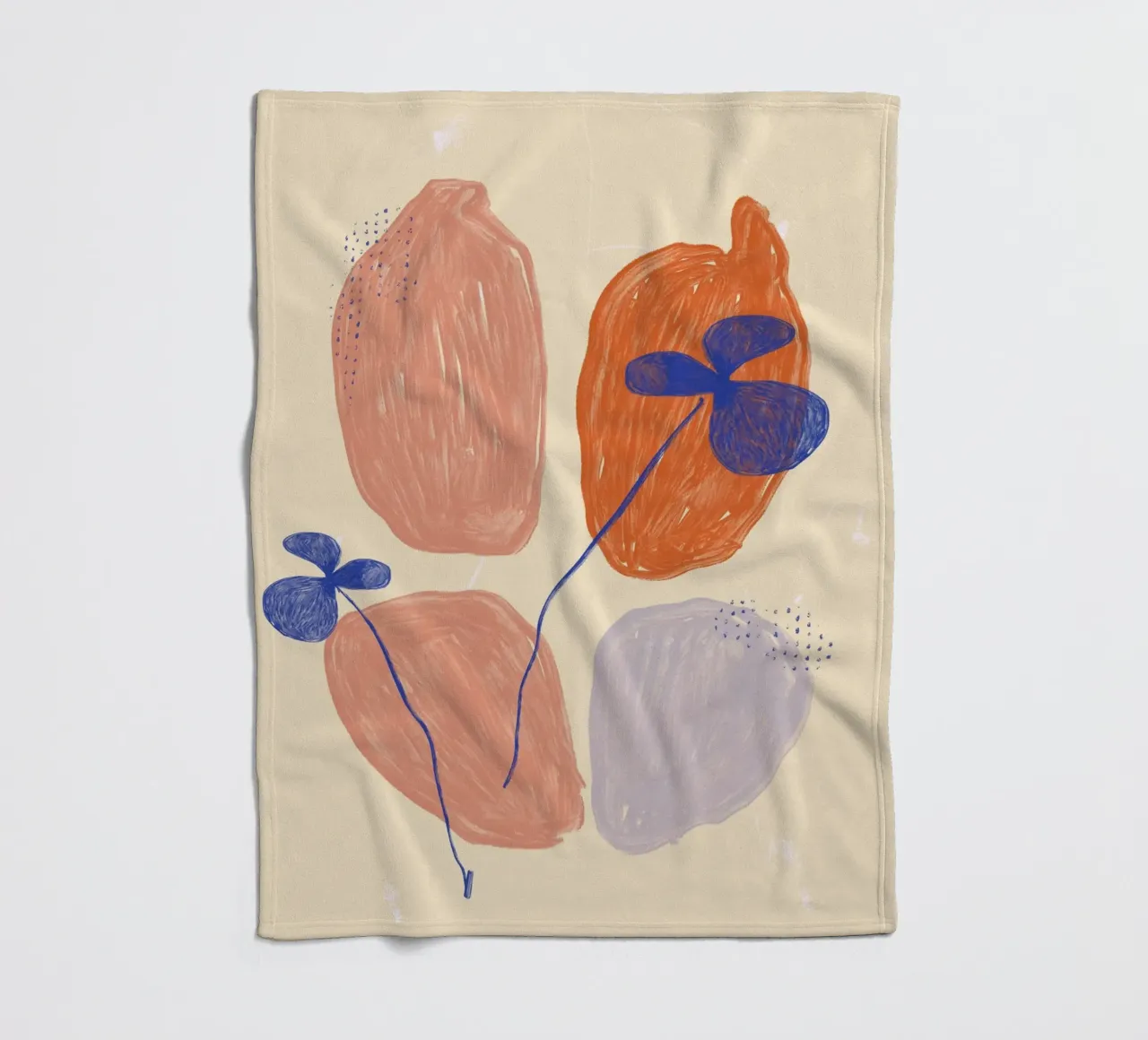 Color Bloom No 11 coperta in pile da treechild
