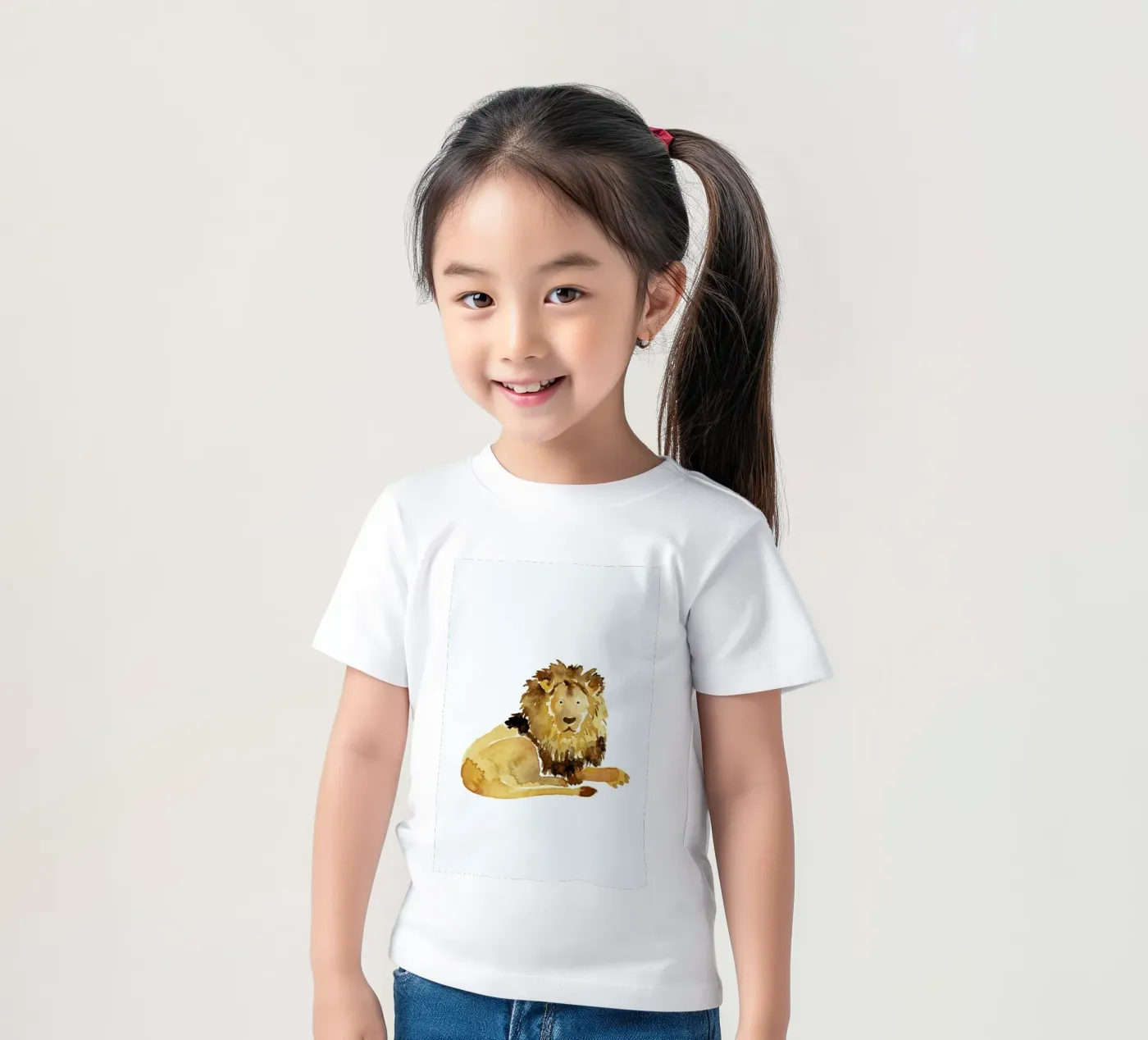 Lion t-shirt bambini da Farina Kuklinski