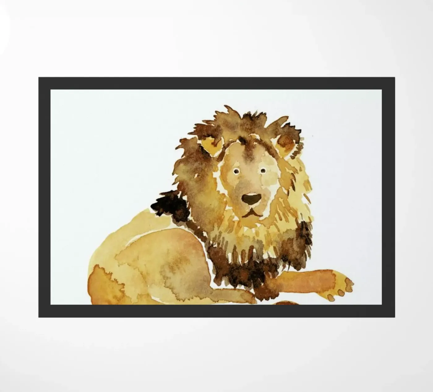 Lion deurmat van Farina Kuklinski