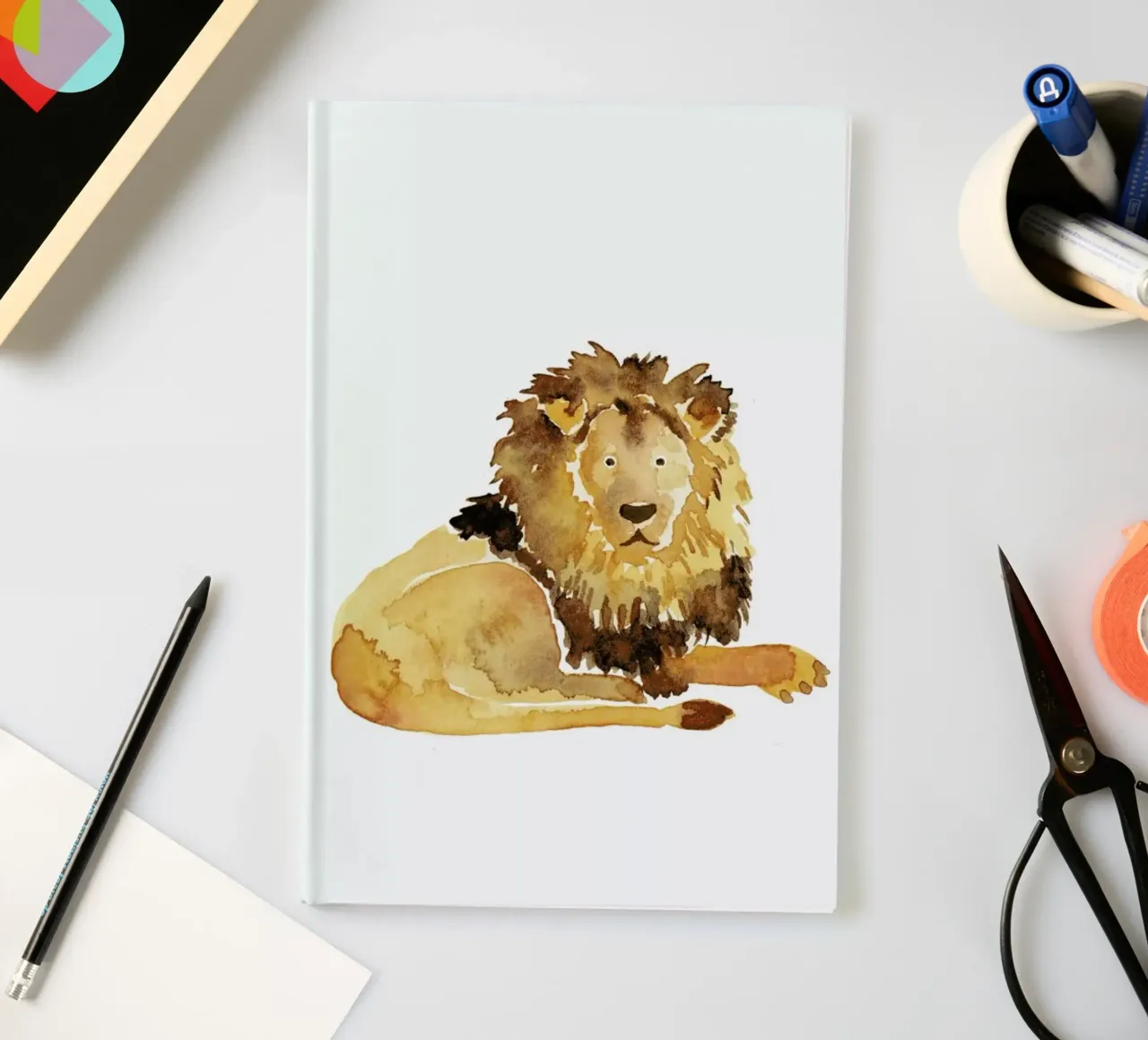 Lion notebook by Farina Kuklinski