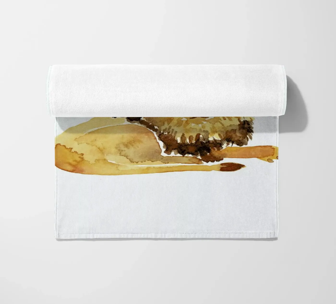 Lion beach towel by Farina Kuklinski