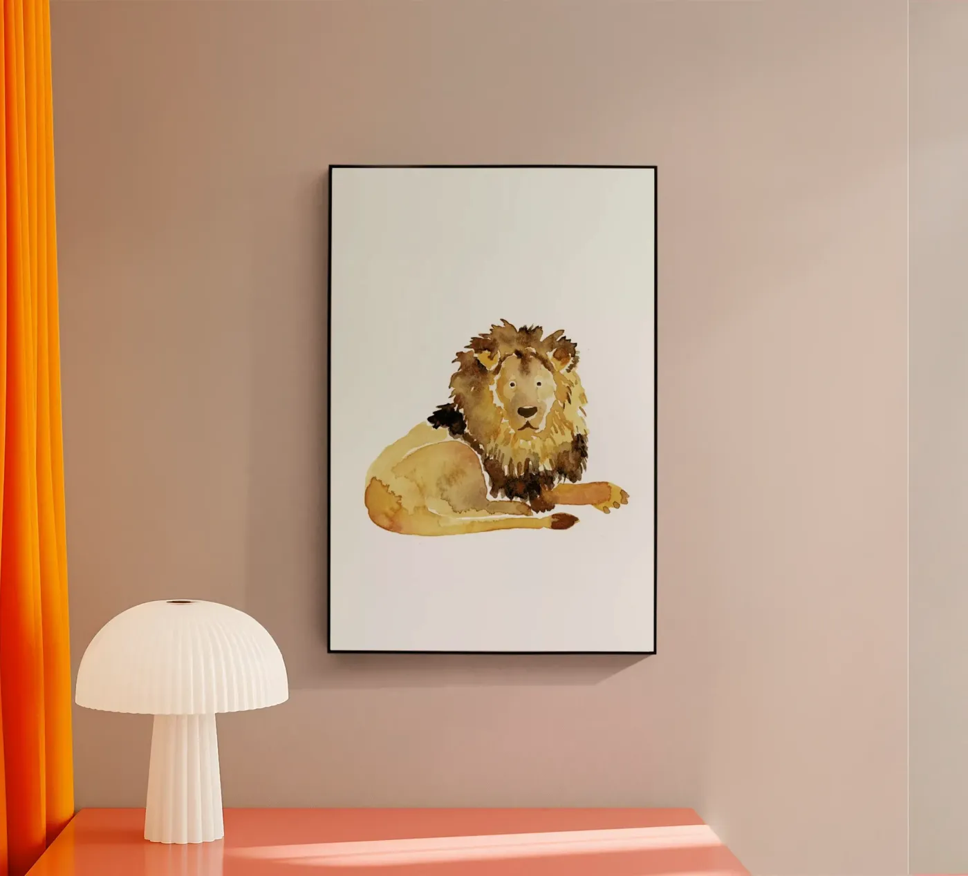Lion Acryl-Glas von Farina Kuklinski