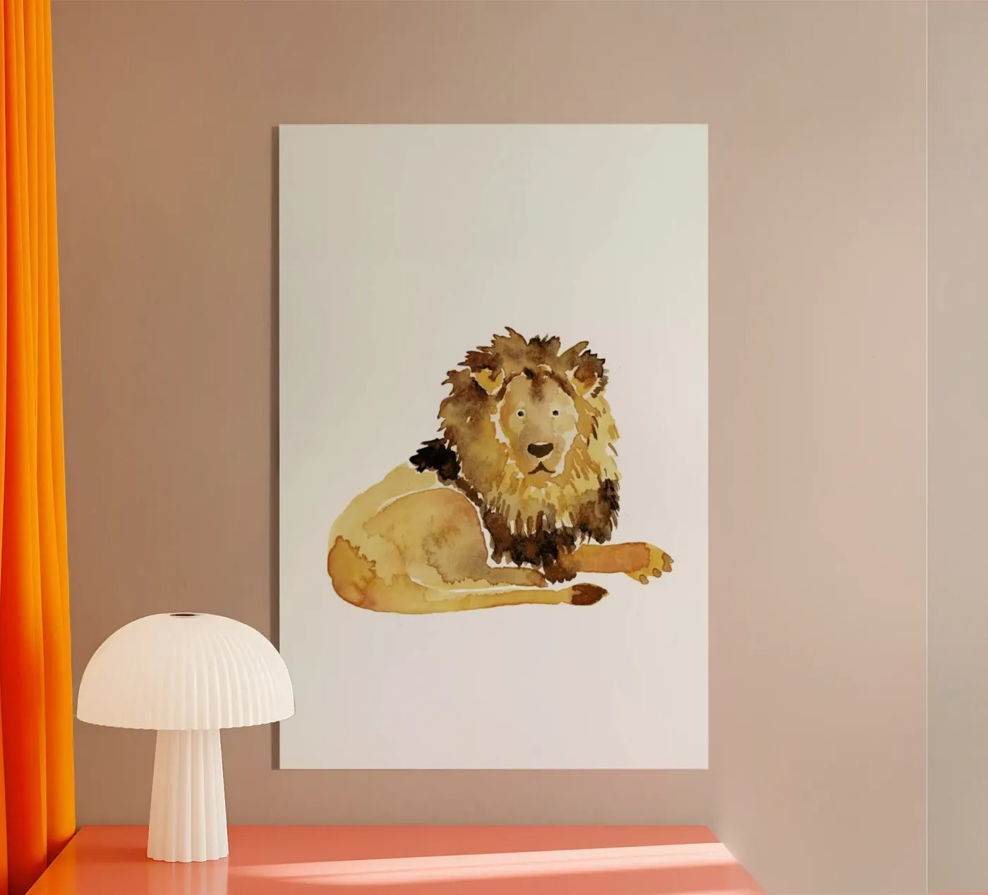 Lion Acryl-Glas von Farina Kuklinski