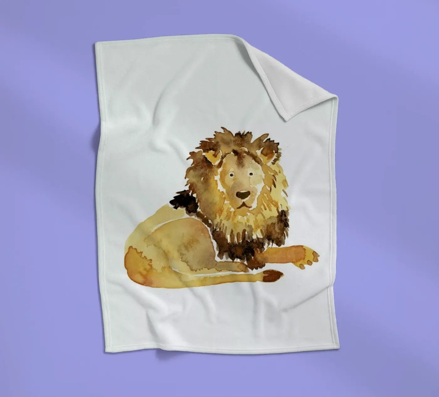 Lion Fleecedecke von Farina Kuklinski
